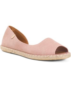 TJ Maxx Suede Open Toe Shoes For - Pink