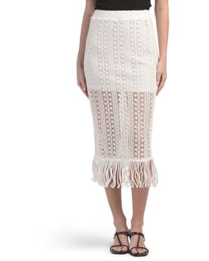 TJ Maxx Ivanna Skirt For Cotton/Polyester - White
