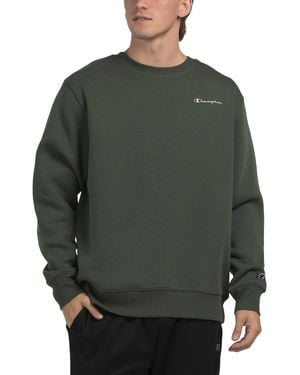 TJ Maxx Powerblend Script Crew Neck Sweater For Cotton/Polyester - Green