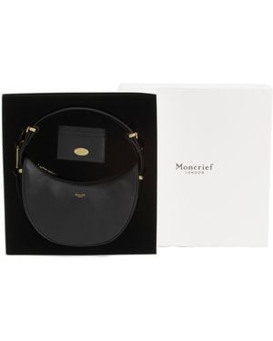 TJ Maxx 2Pc Leather Half Moon Shoulder Bag And Cardholder Gift Set For Leather - Black