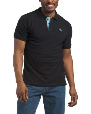 TJ Maxx Logo Polo For Cotton - Black