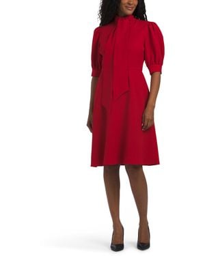 TJ Maxx Short Sleeve Dress For Spandex/Polyester - Red