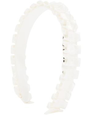 TJ Maxx Rafaela Ruffled Satin Headband For - White