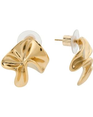 TJ Maxx Folded Earrings - Metallic