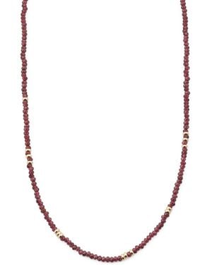 TJ Maxx 14Kt Garnet Beaded Necklace - Multicolor