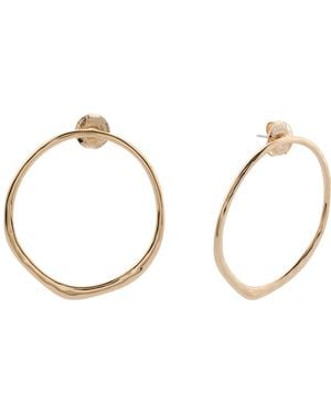 TJ Maxx Sculptural Circle Earrings - Metallic