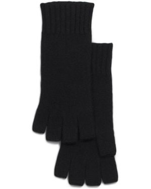 TJ Maxx Cashmere Fingerless Gloves For - Black