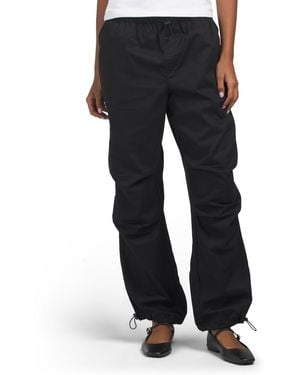 TJ Maxx Parachute Pants For Cotton - Black