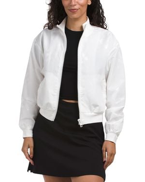 TJ Maxx Steffi Courtside Jacket For Nylon/Spandex/Polyester - White