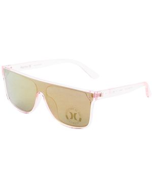 TJ Maxx 139Mm Oversized Flat Top Shield Sunglasses For - White