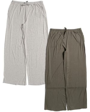 TJ Maxx 2Pk Melange Pants For Spandex/Modal - Gray