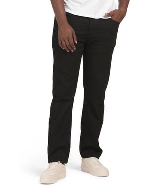 TJ Maxx Knit Denim Slim Straight Jeans For Spandex/Cotton/Polyester - Black