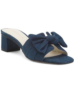 TJ Maxx Leather Sidney 2 Heels For Leather - Blue