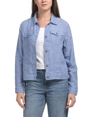 TJ Maxx Linen Jacket - Blue
