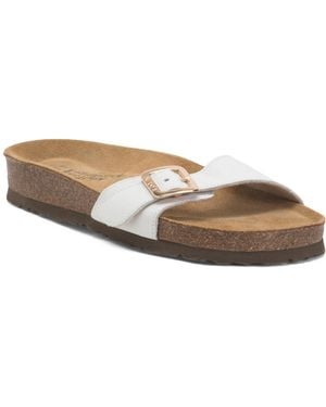 TJ Maxx Leather Sahara Comfort Sandals For Leather/Suede - White