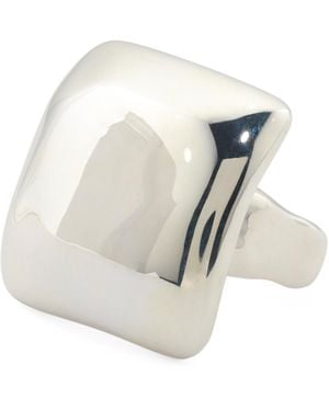 TJ Maxx Sterling Electroform Wide Shield Ring - Natural