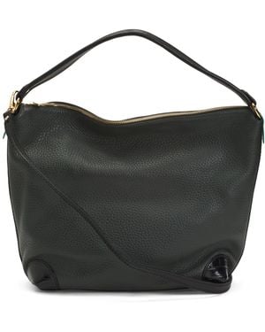 TJ Maxx Leather Smooth Hobo For Leather - Black