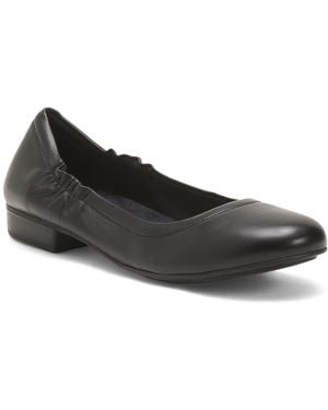 TJ Maxx Leather Tess Flats For - Black