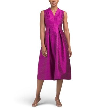 TJ Maxx Allegra V-Neck Dress For Nylon/Polyester - Purple