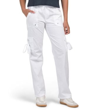 TJ Maxx Vital Poplin Pants For Spandex/Cotton - White
