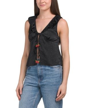 TJ Maxx Teagan Top For Polyester - Blue