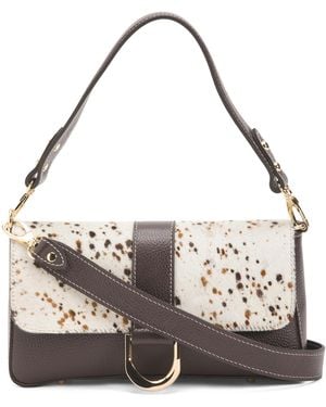 TJ Maxx Leather Shoulder Bag For Leather - White