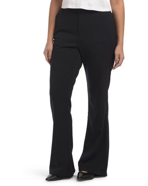 TJ Maxx Stella High Rise Flare Pants With Trouser Pockets For Spandex/Polyester/Rayon - Black