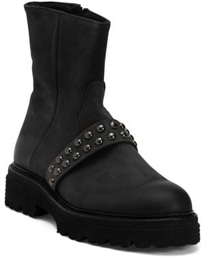 TJ Maxx Nubuck Leather Paige Booties For - Black