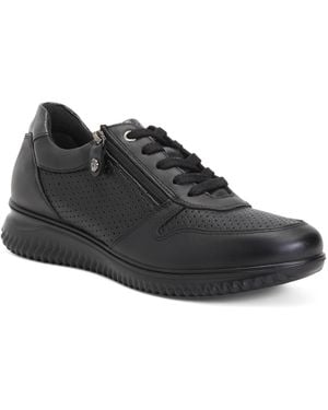 TJ Maxx Leather Sneakers For - Black