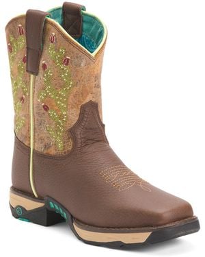 TJ Maxx Leather Hydro Farm Ranch Dual Density Work Boots For - Brown