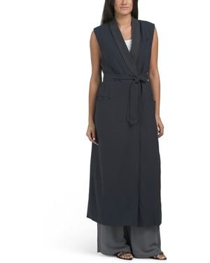 TJ Maxx Silk Overcoat For - Blue