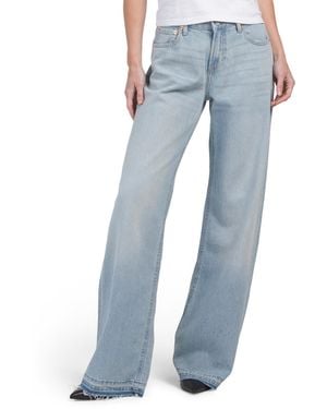 TJ Maxx Baggy Wide Leg Jeans For Cotton - Blue