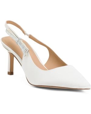 TJ Maxx Janie Bow Open Heels For - White