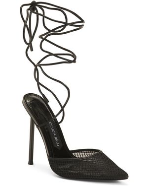 TJ Maxx Exotic Stiiletto 120Mm Heels For Leather - Black