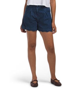 TJ Maxx Heidi Denim Shorts For Cotton/Polyester - Blue