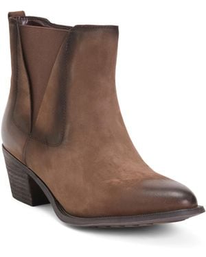 TJ Maxx Nubuck Leather Arleta Boots For - Brown