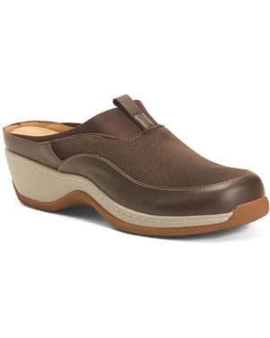 TJ Maxx Aberdeen Comfort Clogs For Leather - Brown