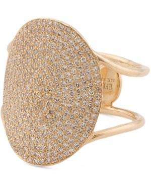 TJ Maxx 14Kt Diamond Jumbo Oval Ring, Diamond - Natural