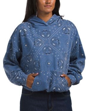 TJ Maxx Bandana Printed Fleece Oversized Hoodie For Cotton/Polyester - Blue