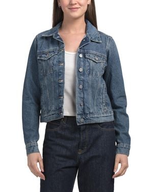 TJ Maxx Tomboy Trucker Jacket For Cotton - Blue