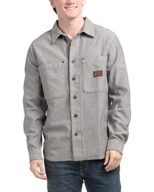 TJ Maxx Levelstone Flannel Shirt For Cotton - Gray