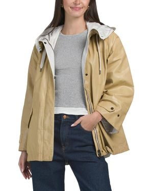 TJ Maxx Leather Jacket For Nylon/Leather - Natural