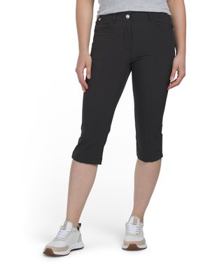 TJ Maxx Sun Protection Stretch Bellamy Long Shorts, Polyester - Black