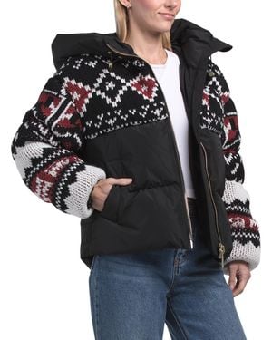 TJ Maxx Karin Ripstop Puffer Jacket, Polyester - Black