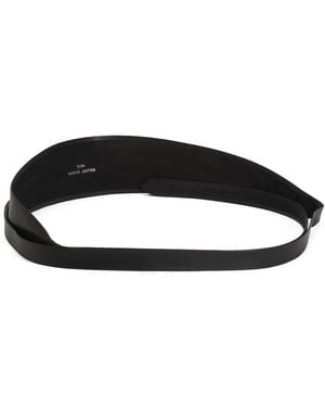 TJ Maxx Leather Tie On Waist Cinching Obi Wrap Belt For - Black