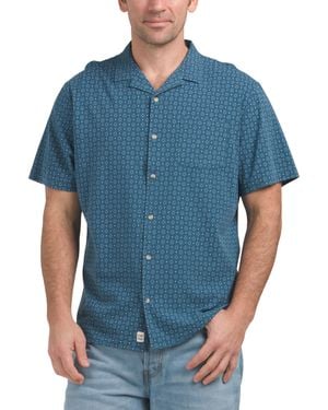 TJ Maxx Casablanca Camp Shirt For Cotton/Viscose - Blue