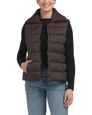 TJ Maxx Puffer Vest, Spandex/Polyester - Black