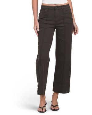 TJ Maxx Seam Front Cuff Jeans For Spandex/Cotton/Polyester - Black