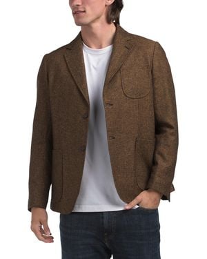 TJ Maxx Wool Blend Two Pocket Blazer For Cotton/Polyester/Wool - Brown