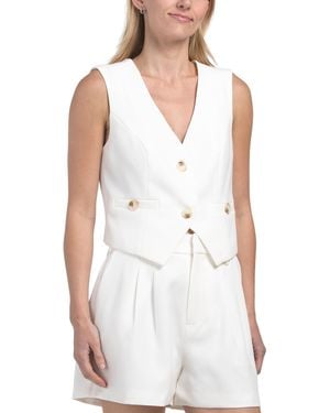 TJ Maxx Philipa Vest For Spandex/Polyester - White